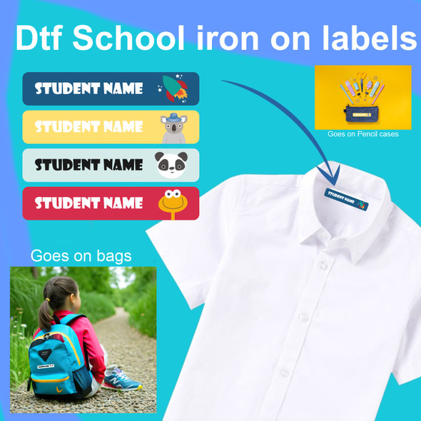 dtf  Clothing Labels, Iron on Name Tags,  x42