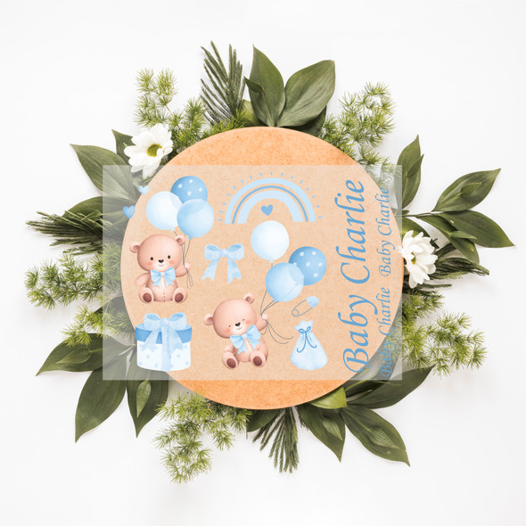 new baby crafting gift personalised stickers uvdtf