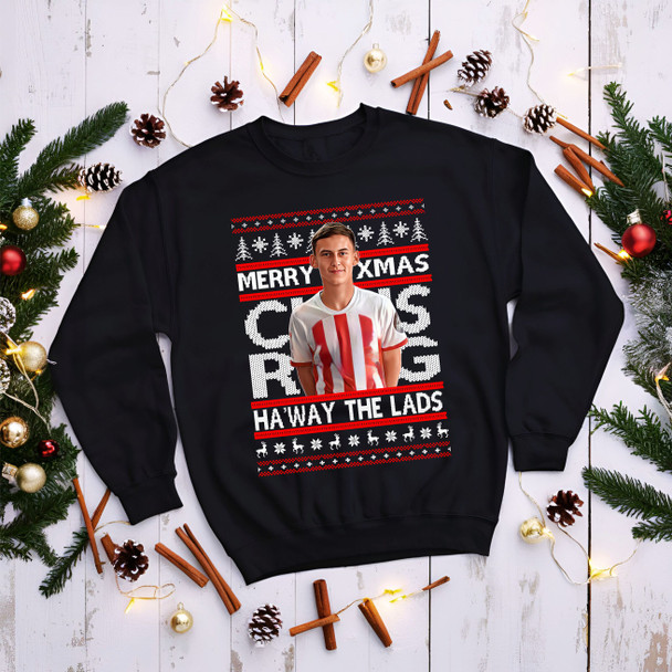 Sunderland Chris Rigg Christmas jumper black  jumper kids adults