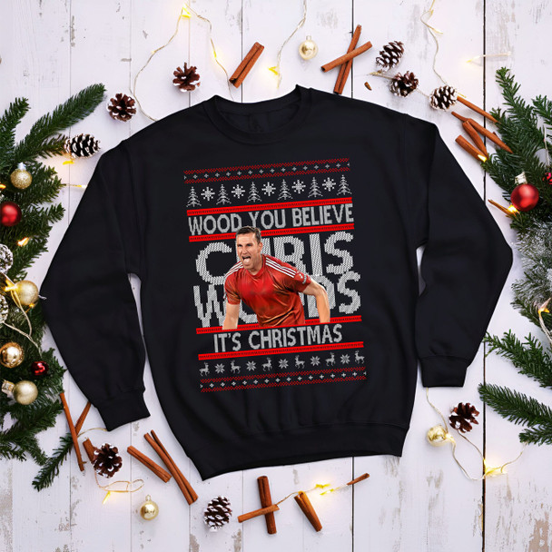 Nottingham Chris Wood christmas black  jumper kids adults