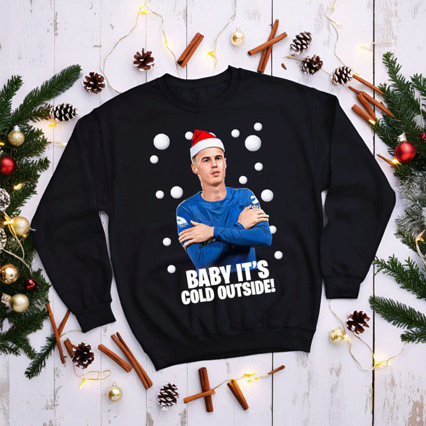 Chelsea Cole palmer baby its cold outside  viral christmas black  jumper kids adults