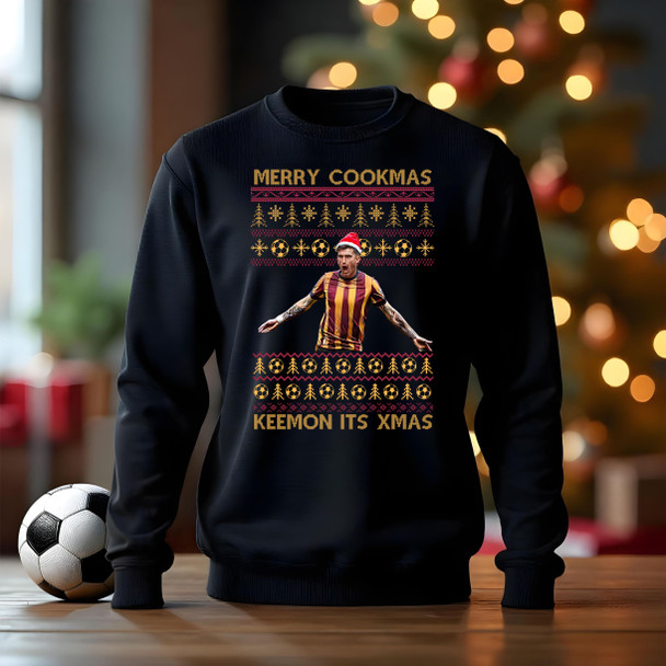Bradford andy cook  football  jumper black   kids adults