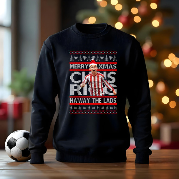 sunderland Chris rigg 2  christmas black  jumper kids adults