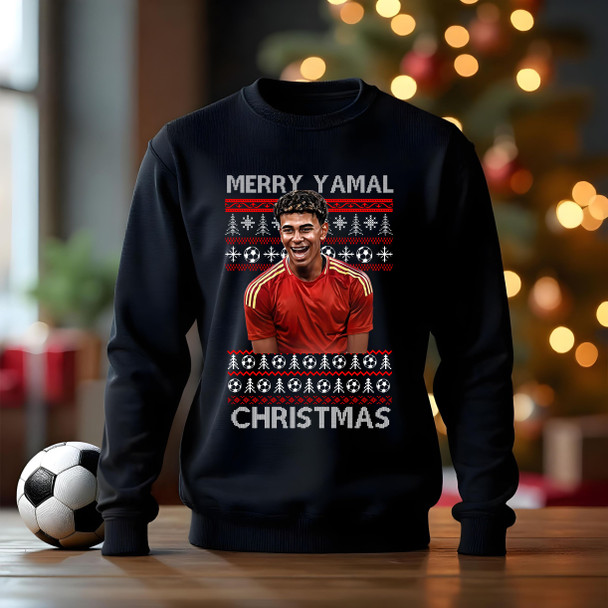 Spain Lamine yamal  christmas football jumper adults kids