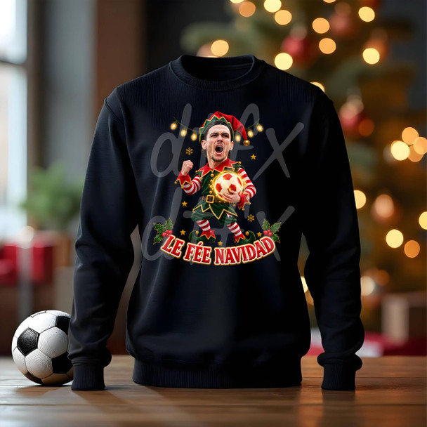 lee fee navidad Christmas Jumper – sunderland-Inspired Kids’ & Adult Black Sweatshirt.jpg