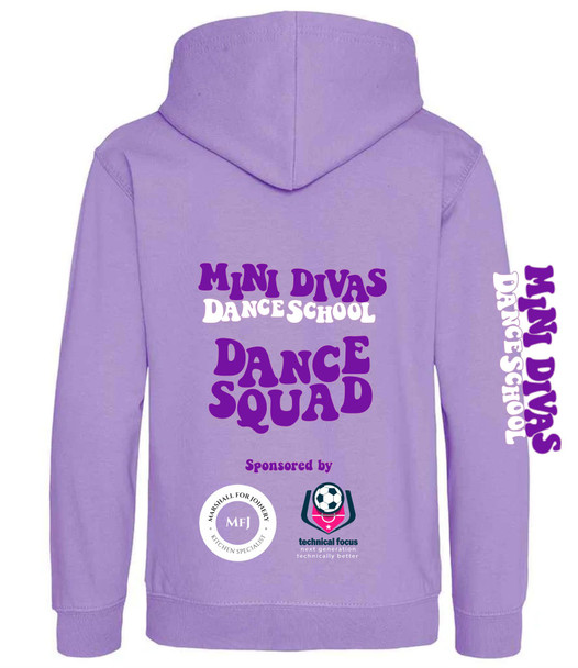 Mini Divas digital Lavander kids adults hoodie