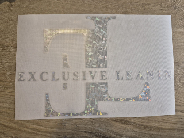 Exclusive Leanin EL Logo - RAINBOW CRYSTAL- 12 Inch