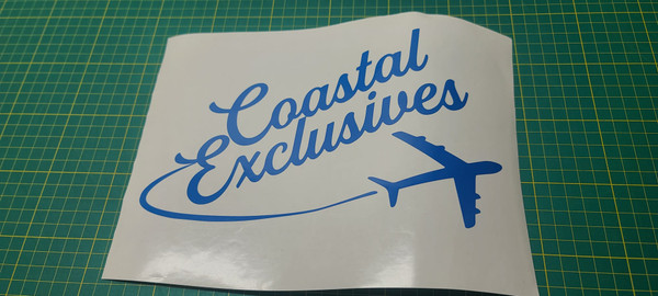 Coastal Exclusives Jet Logo (10 INCH BLUE)
