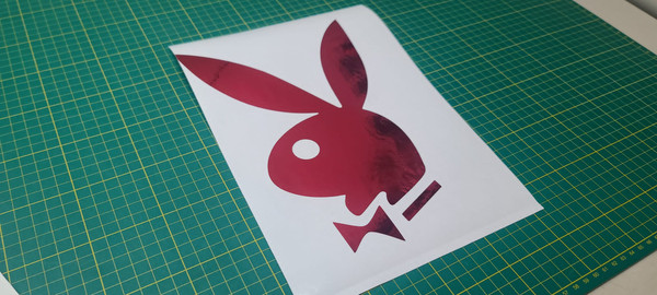 Playboy Bunny ( 10 INCH RED CHROME)