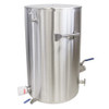 Lyson 18 gallon, stainless steel, water jacketed bottling tank