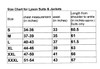 Lyson jacket size chart