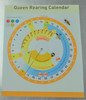 brightly colored, queen rearing calendar