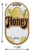 Small oval honey label for 1 or 2 lb. honey bottles. Cute skep design. 