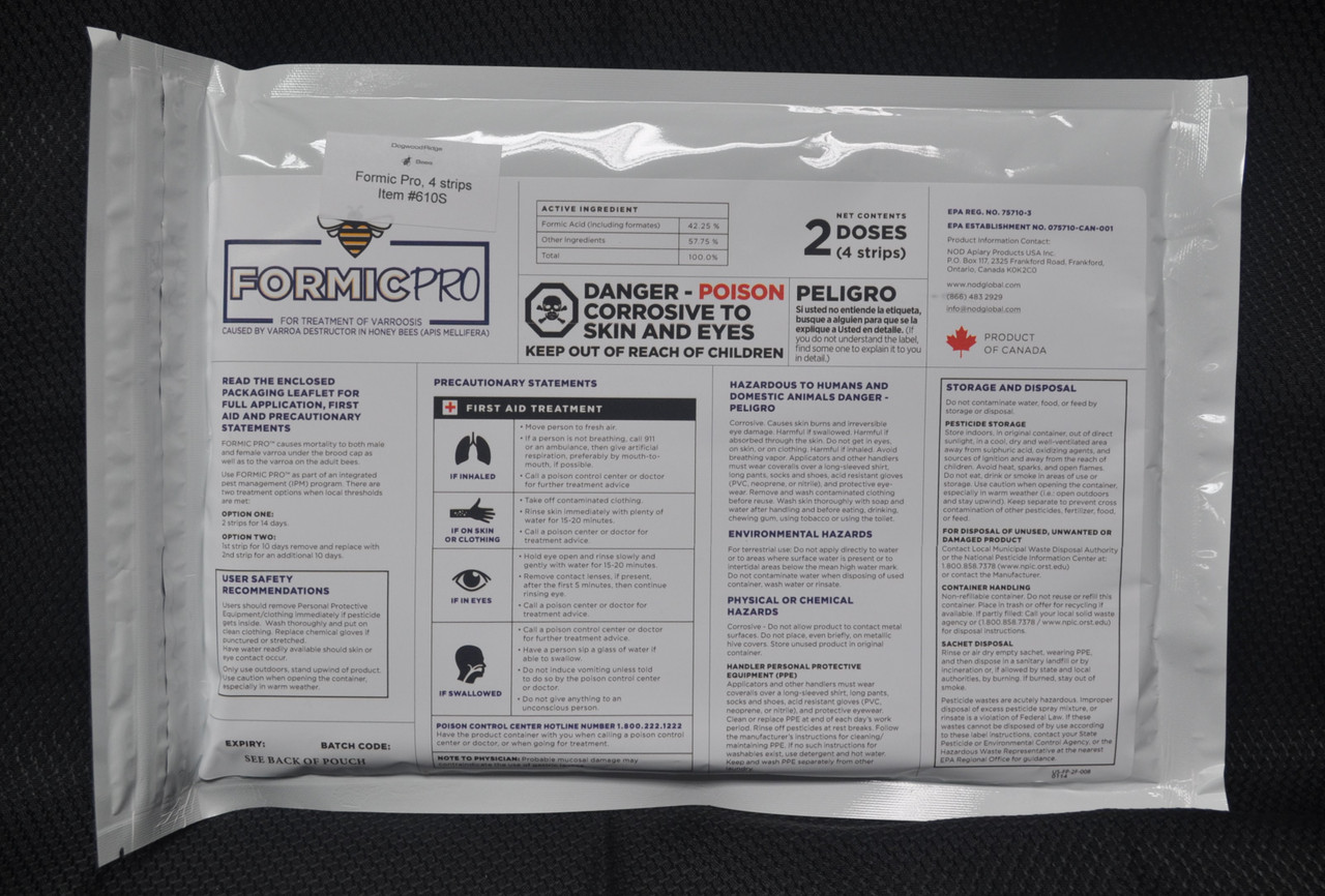 FormicPro 4 strip in foil pouch