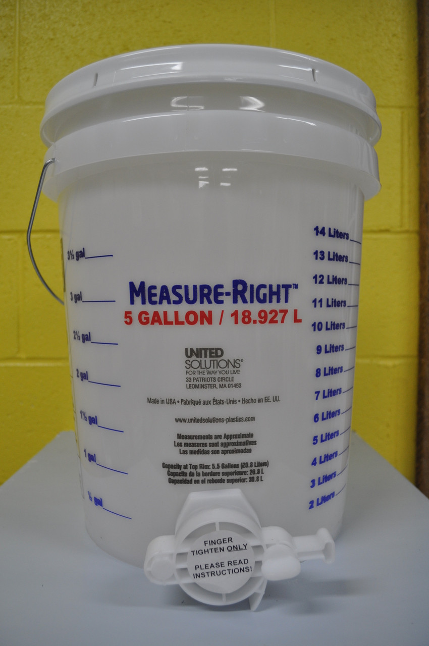 how tall is a 5 gallon bucket