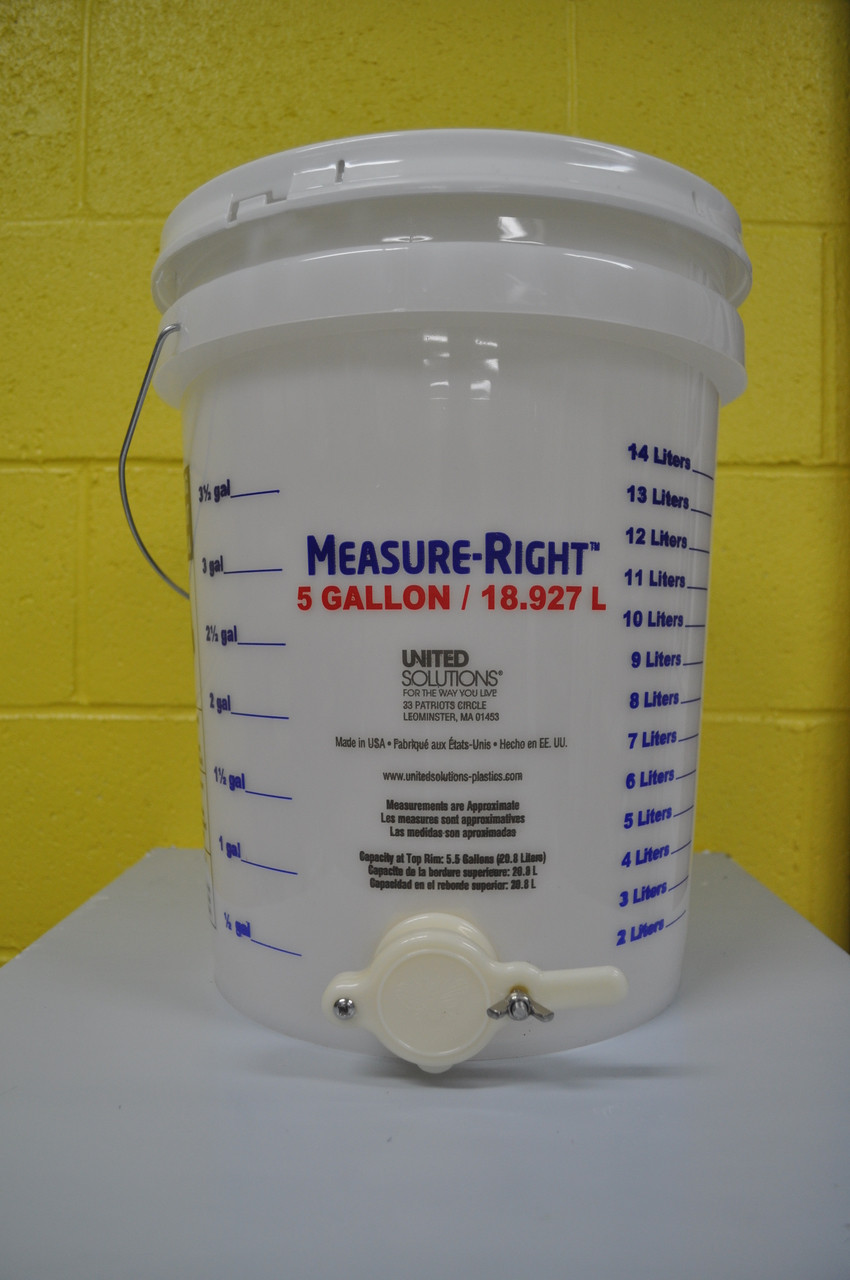 5 gallon bucket measurements