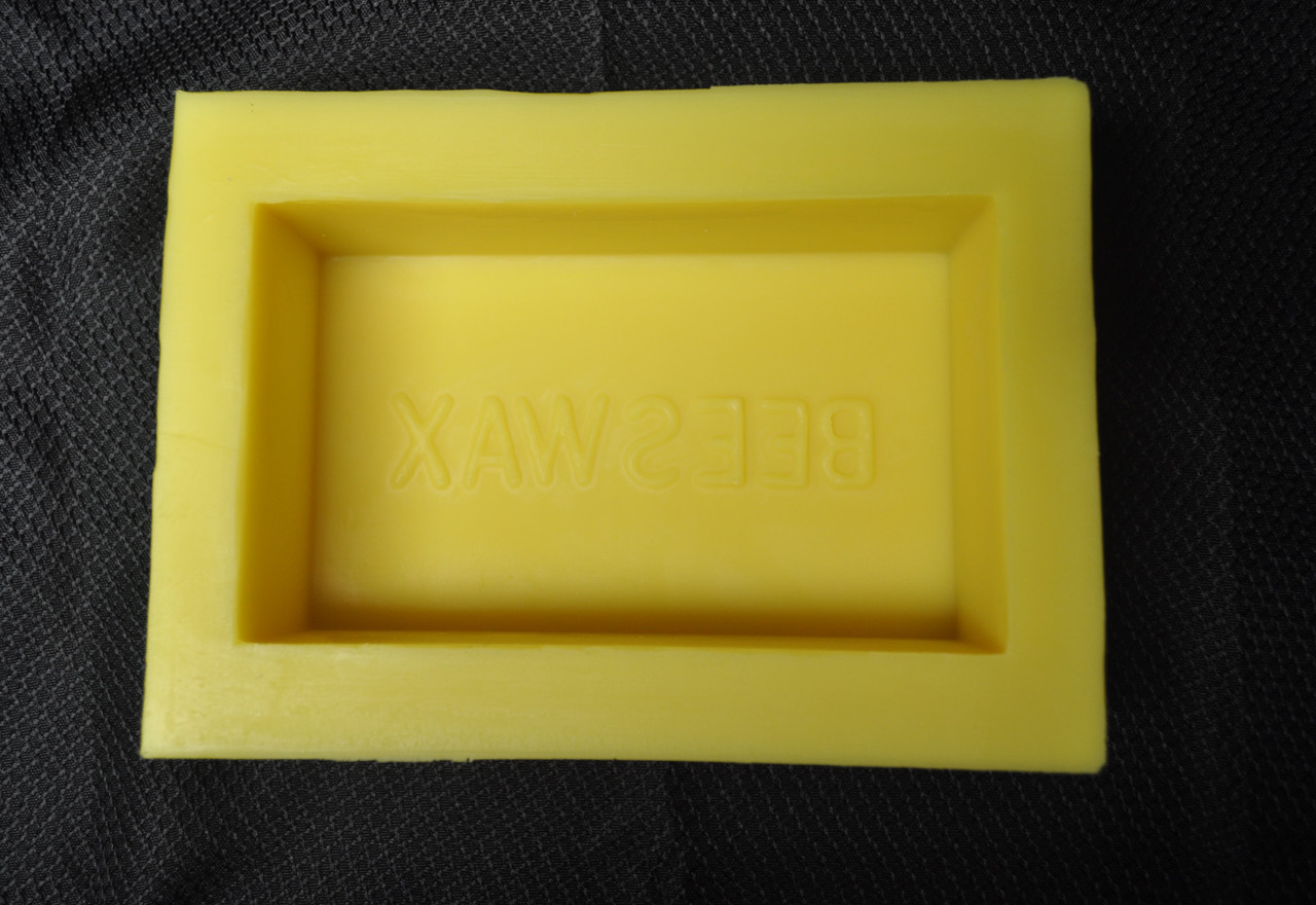 Beeswax mold makes 1 pound blocks