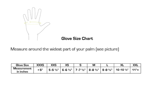 glove size chart