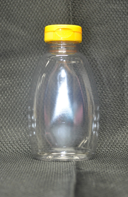 16 oz. (1 pound) clear plastic bottle with flip-top cap