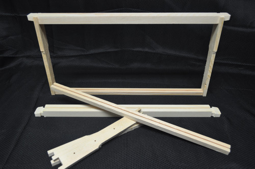 un-assembled deep frames for plastic foundation in beehives