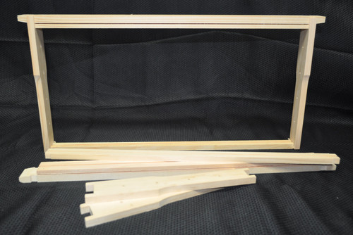 un-assembled deep wedge style frames for beehive