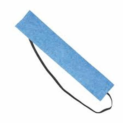 blue cellulous headband with elastic strap