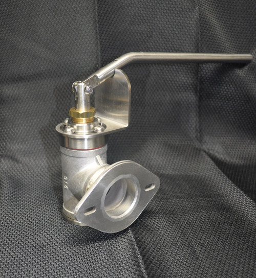 Lyson stainless steel bottling valve with flange