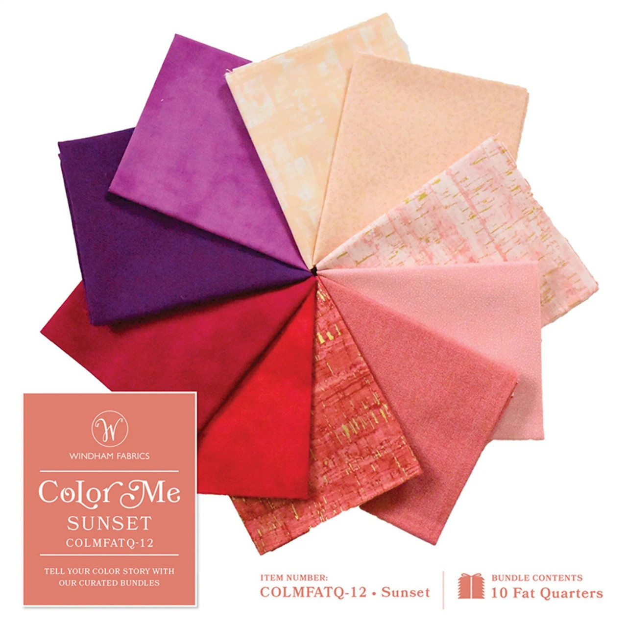 Color Me Sunset 10 Fat Quarters - MK Quilts