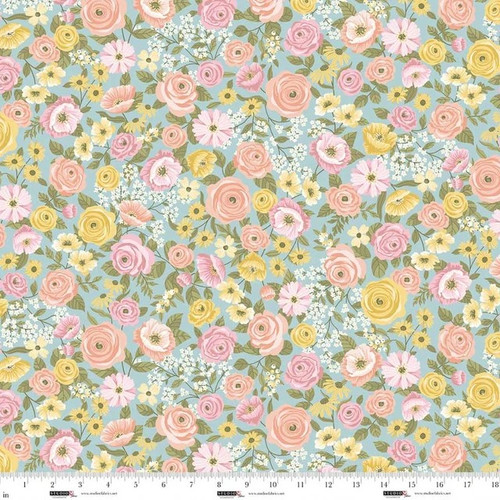 Layla Multi Floral Serene Blue