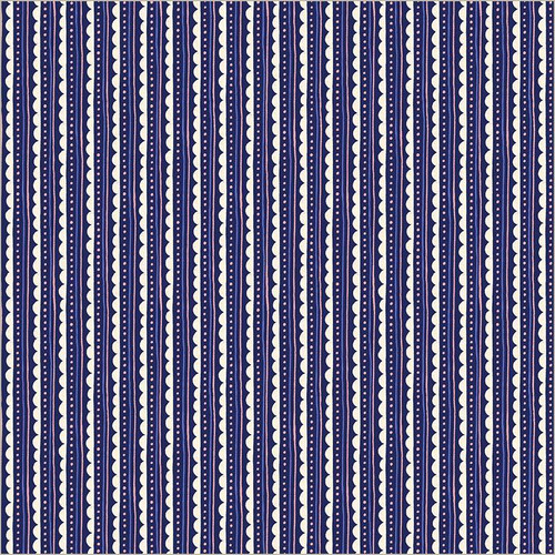 Folky Chicken Scallop Edge Indigo