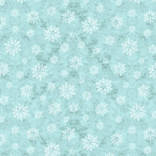 Snowy Greetings Snowflakes-Blue