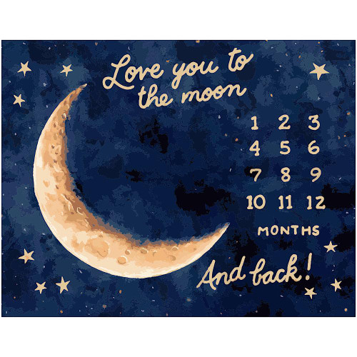 I Love You To the Moon Milestone Panel