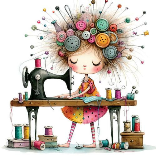Pakaroo Panel Sewing Girl Small
