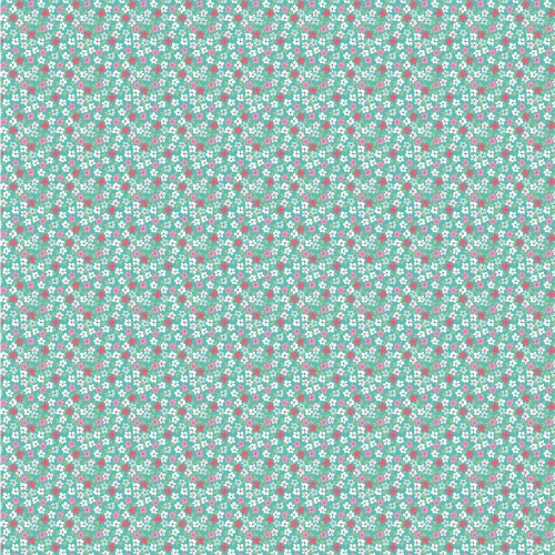 Smitten Chicken Aqua Floral