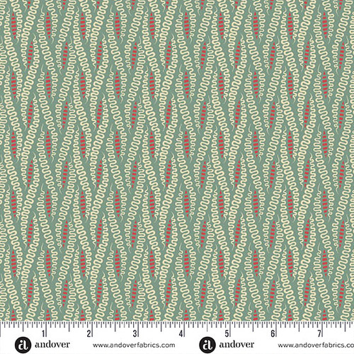 Jingle Bell Ribbon Candy Vintage Blue