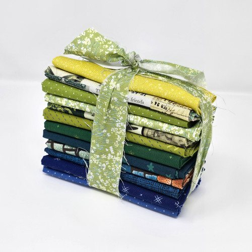 12 Fat Quarters Blues/Greens