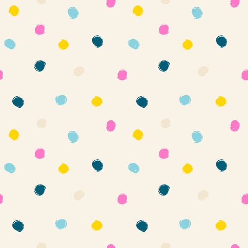 Birthday Poms Cream Soda Dots