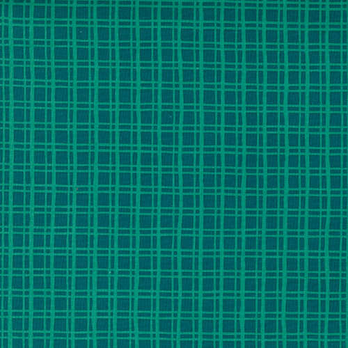 Cheer Merriment Check Teal Green