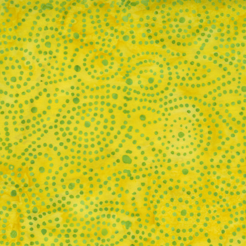 Bossa Nova Batiks Sunshine Circles (Yellow/ Green)