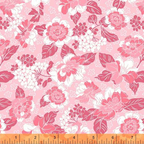 Patches of Hope Quilt Fabric - Wear Pink Ribbons in Pink/White