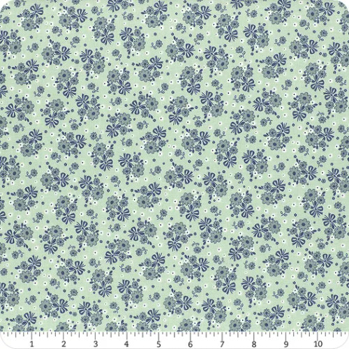 Calico Bouquet Songbird Blue/Green