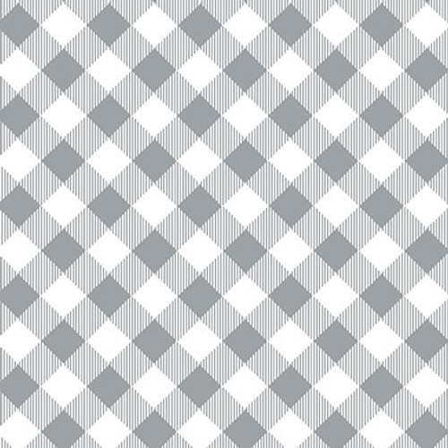 Priscillas Pretty Plaids Gray/ White