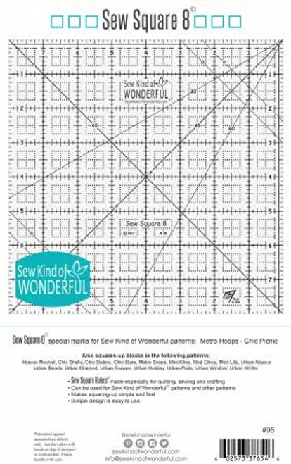 Sew Square 8" Ruler