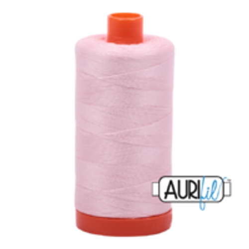 2410 Aurifil Mako Cotton Thread Solid 50 Wt PALE PINK