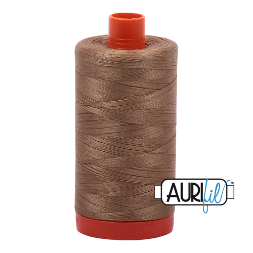 6010 Aurifil Mako Cotton Thread Solid 50 Wt TOAST