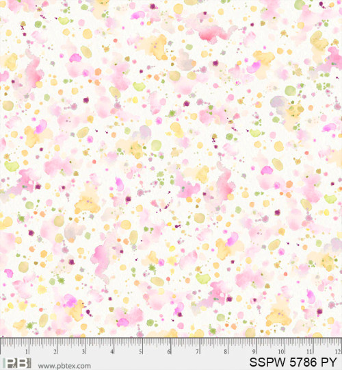 108" Sally's Speckle Splatt Pink/Yellow