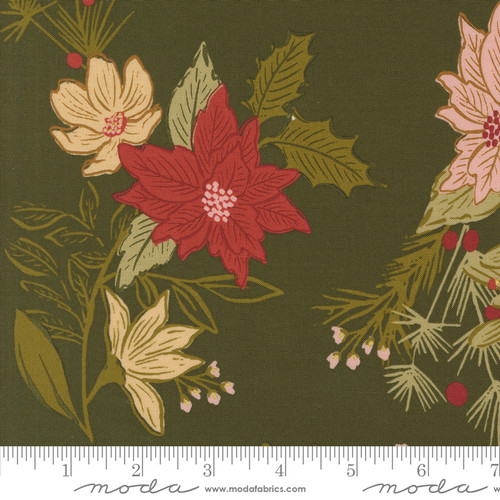 Old World Yuletide Florals Pine