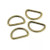 Four D-Rings 1" Antique