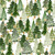 Snowy Greetings Trees-White