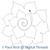Country Star Flower Motif Country Star Flower Motif